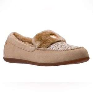 Spenco Footwear Birch Tweed Slippers Shoes Tan 5.5 Women’s